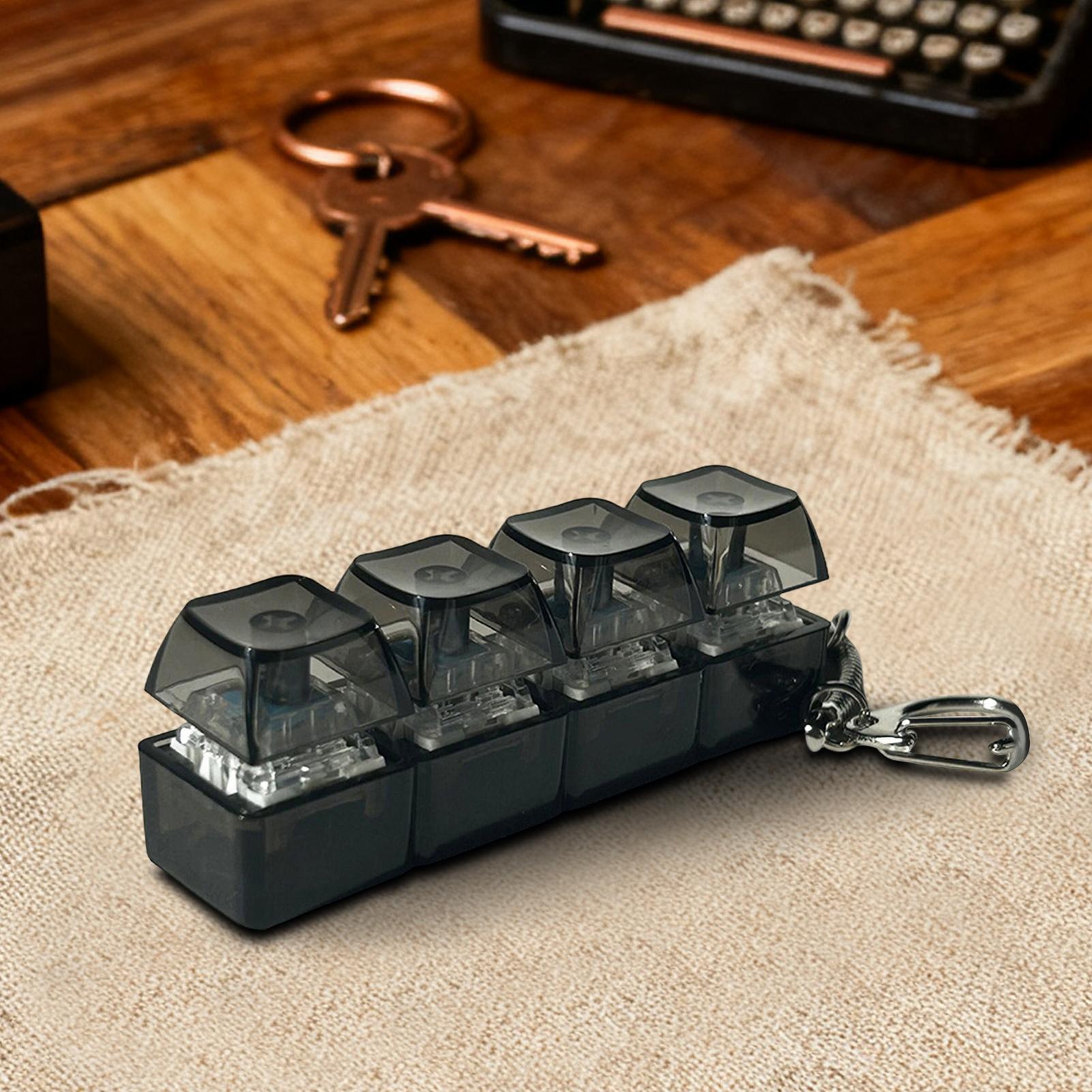 Keyboard Switch Tester - Fidget-toetsenbord stressverlichtende speeltjes ontspannende sleutelhanger clicker