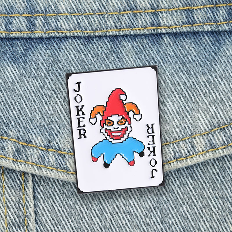 Joker Gaming Accessories - Poker Joker Emaille Pins Pixel Art
