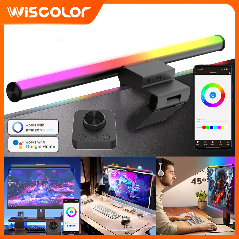 Gaming Accessories Wall Mount - Schermhanglamp Monitorlichtbalk LED Gaming Diming Setup