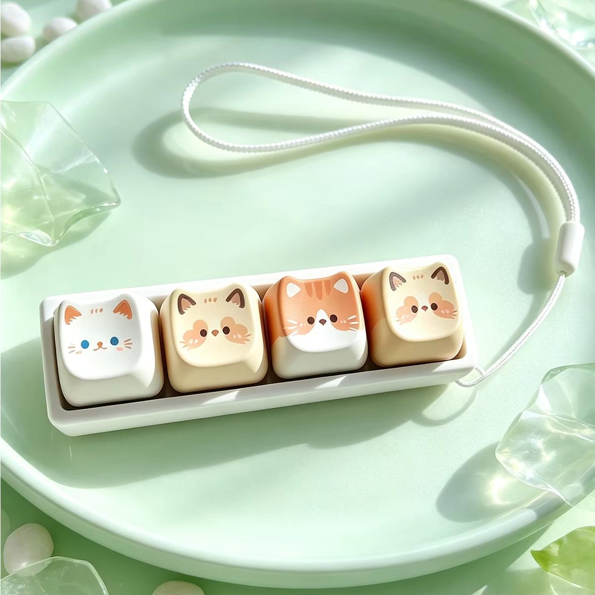 Keyboard Switch Tester - Leuke kat mechanische schakelaar tester sleutelhanger