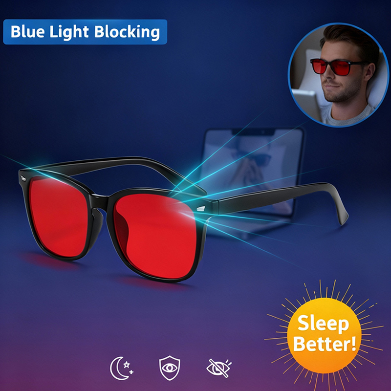 Gaming Glasses Tinted - Anti Blauw Licht Getinte Lenzen Slaap