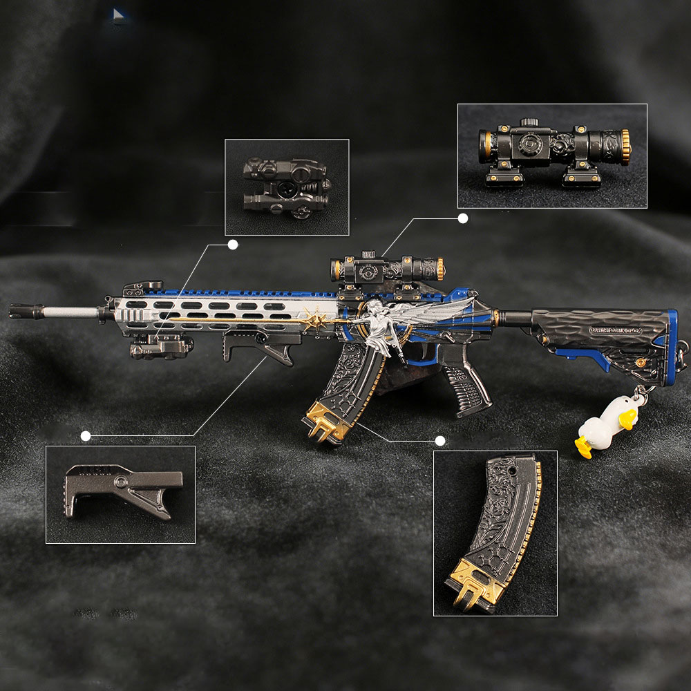 Gaming Accessories In China - 22cm Afneembaar Speelgoedpistool Sleutelhanger Metalen Model