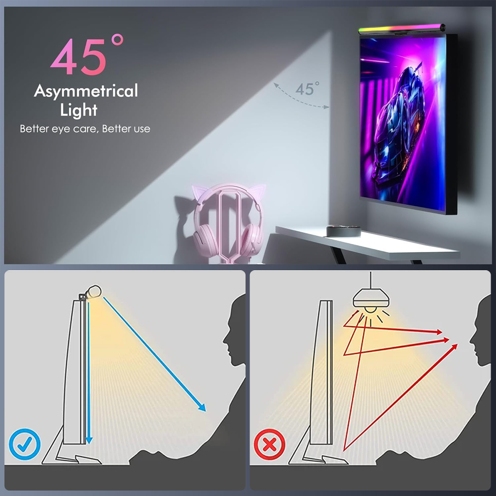 Schermhanglamp Monitorlichtbal - Gaming Accessories Wall Mount recensie en prijs