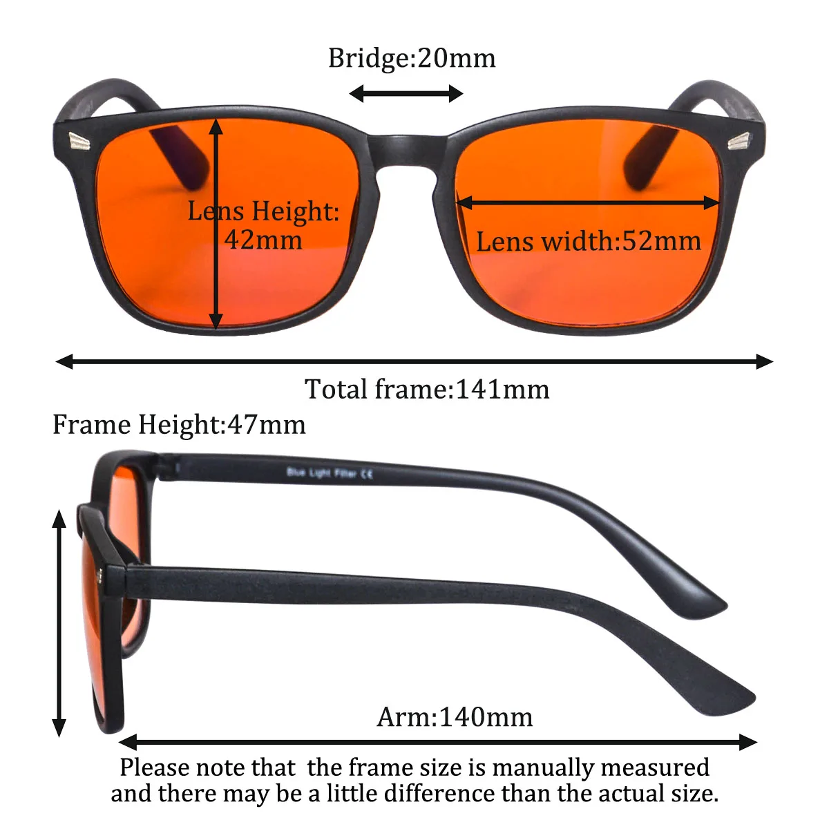 SHINU Oranje Getinte Bril Blau - Gaming Glasses Tinted recensie en prijs