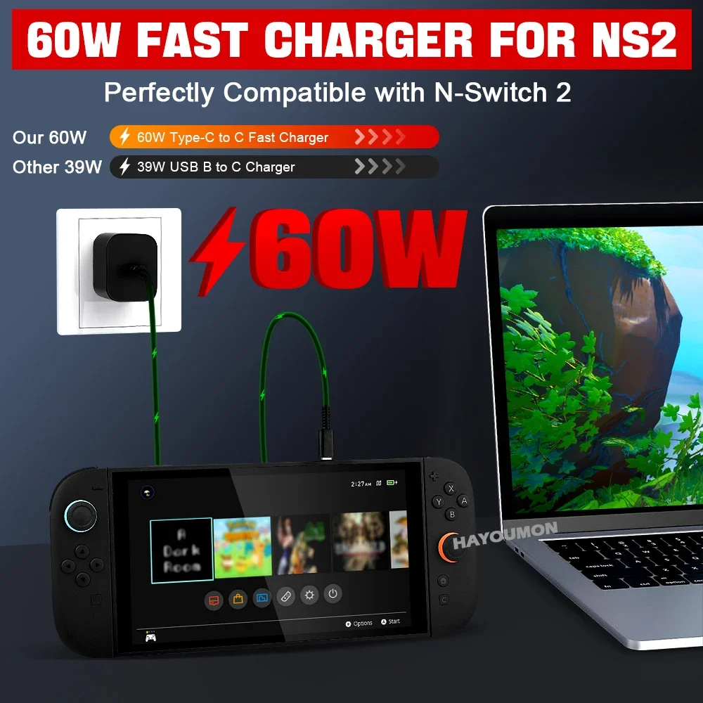 AC-adapter voor Switch 2 snell - Gaming Accessories Wall Mount recensie en prijs