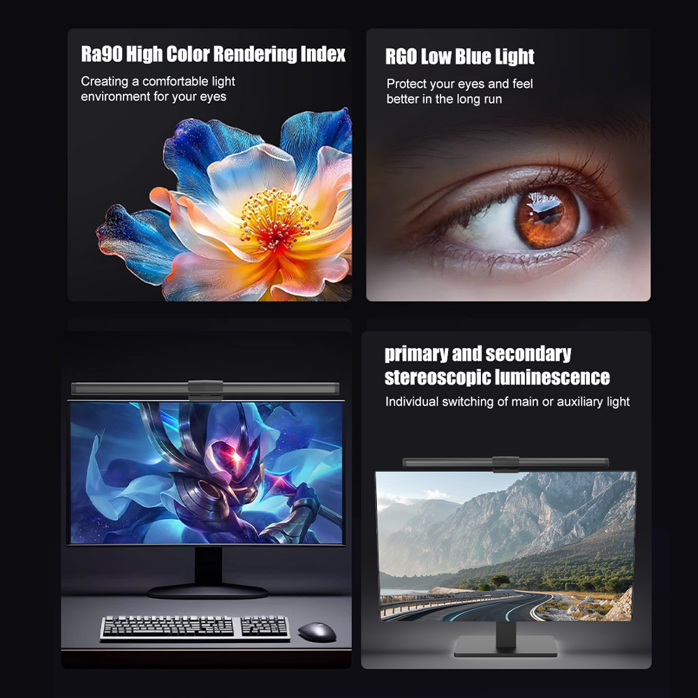 Monitor Lichtbalk 43CM Oogbesc - Gaming Accessories Wall Mount recensie en prijs