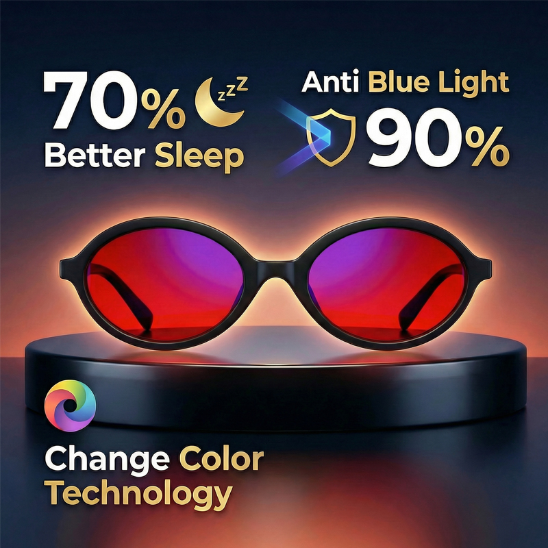 Anti-blauwlicht ovale bril voo - Gaming Glasses Tinted recensie en prijs