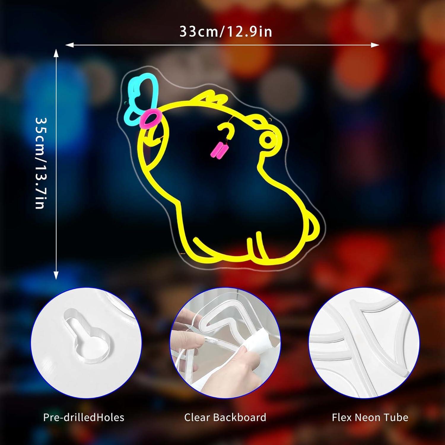 Capybara Neon Sign USB Dimbare - Gaming Accessories Shop recensie en prijs