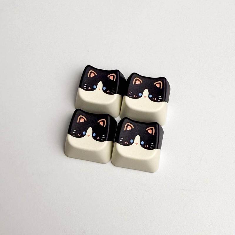 Leuke Kat Keycaps 4/16 toetsen - Keyboard Switch Tester recensie en prijs