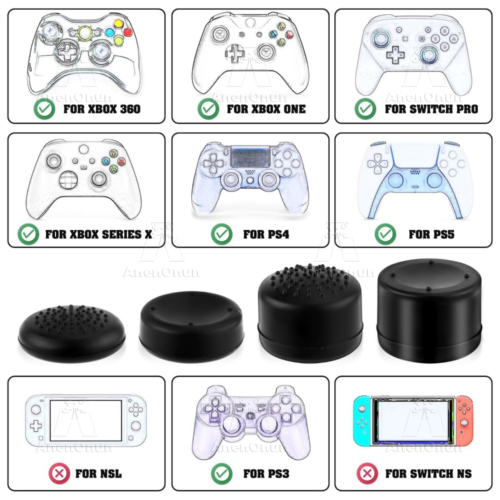 8PCS Thumb Grip Caps Controlle - Gaming Accessories Ps4 recensie en prijs