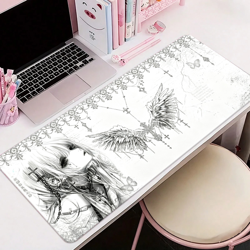 Leren muismat Zwart Wit Anime  - Gaming Accessories For Pc recensie en prijs