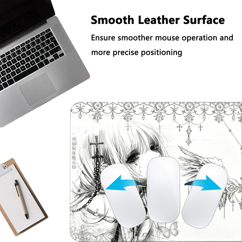 Leren muismat Zwart Wit Anime  - Gaming Accessories For Pc recensie en prijs