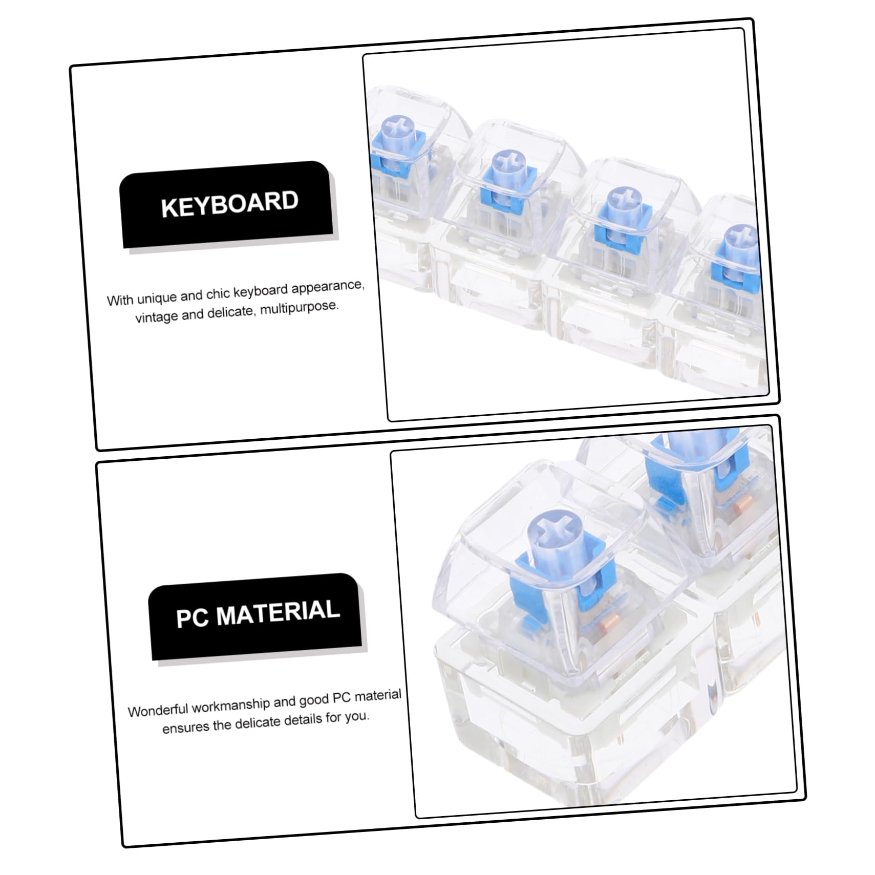 LED-verlichte fidget-sleutelha - Keyboard Switch Tester recensie en prijs